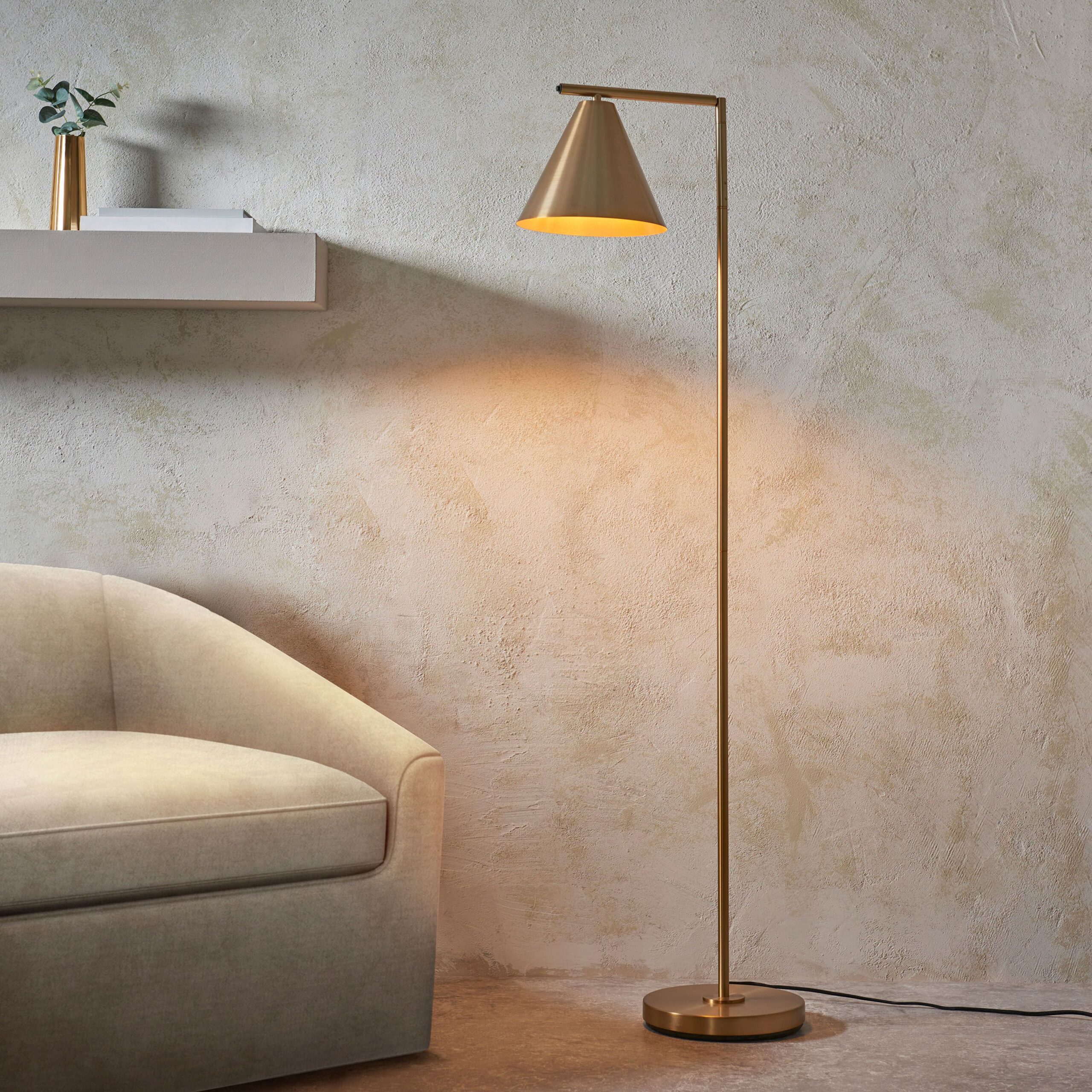 Tribeca Floor Lamp Antique Brass - Image 2