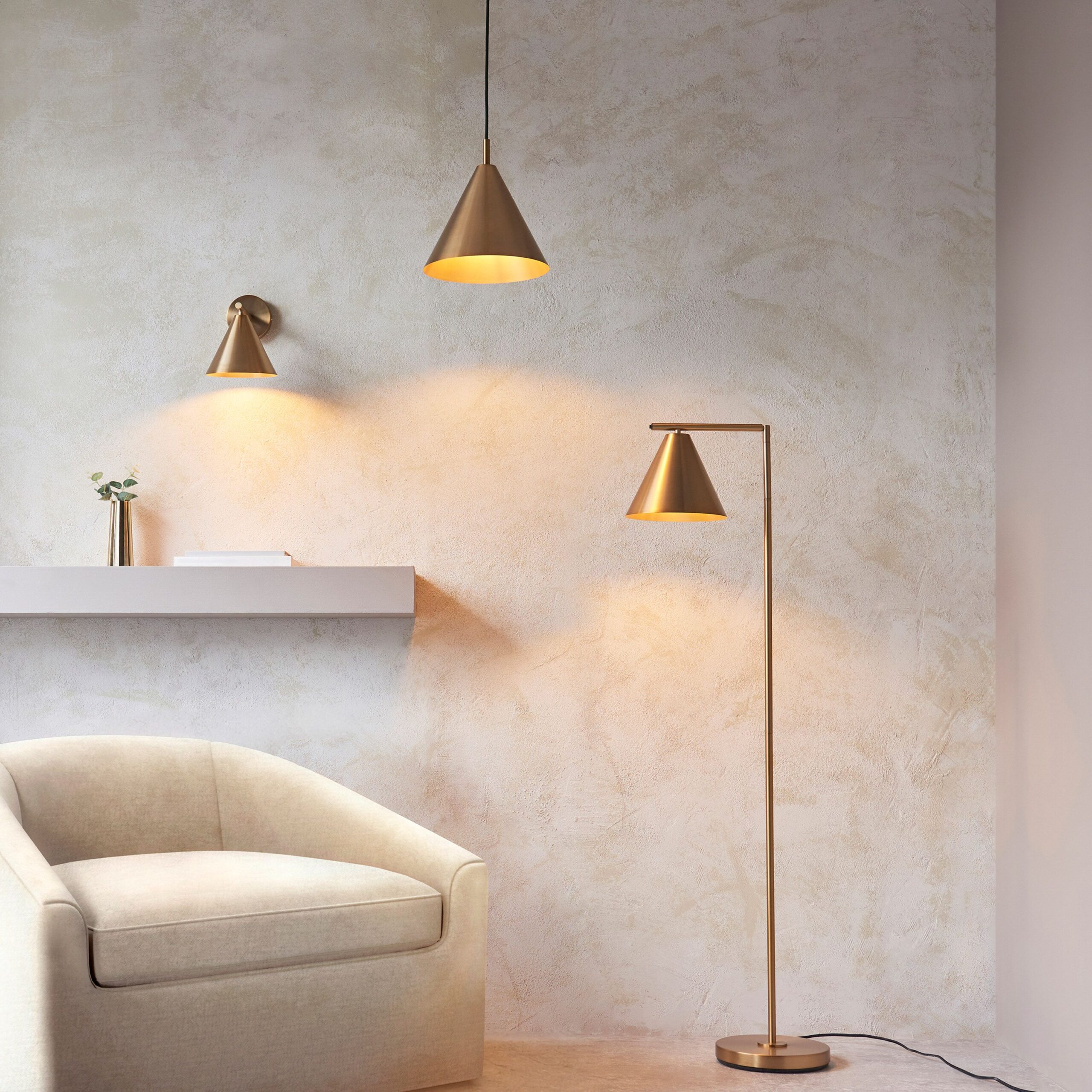 Tribeca Floor Lamp Antique Brass - Image 8